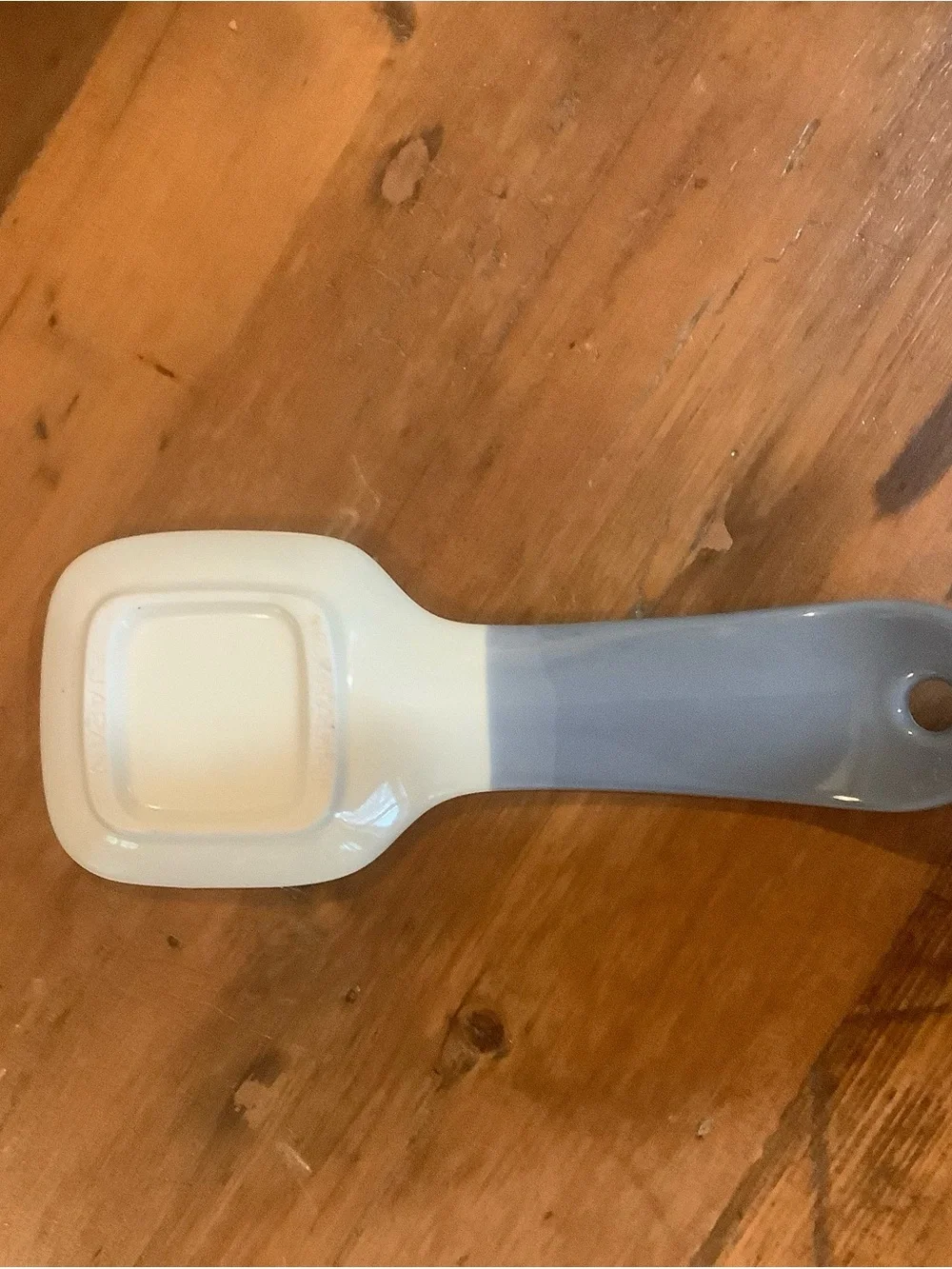 Unk Ceramic Spoon Rest in Light Blue with Heart Motif